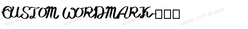 CUSTOM WORDMARK字体转换